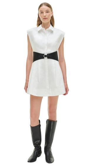 Adler S/L Belted Mini Dress