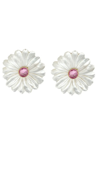 Fleur Pink Quartz Earrings