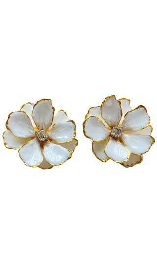 The Pink Reef White Large Jewel Box Floral - White