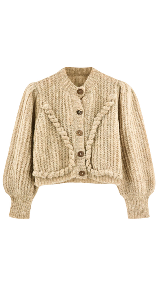 Moritz Knit Cardigan, Sand
