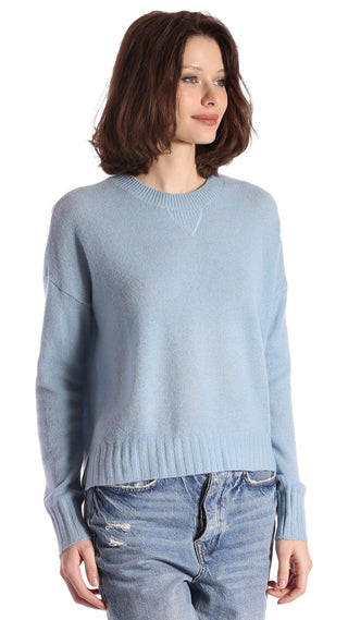 7gg Cashmere Sport Crew - Fresco Blue
