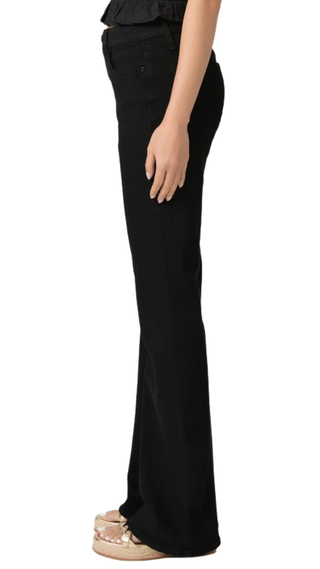 High Rise Laurel Canyon Petite W/ Clean Hem, Black Shadow