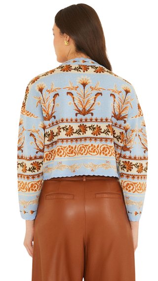 Blooming Garden Light Blue Knit Cardigan
