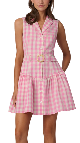 Natalia Dress, Peony/Optic