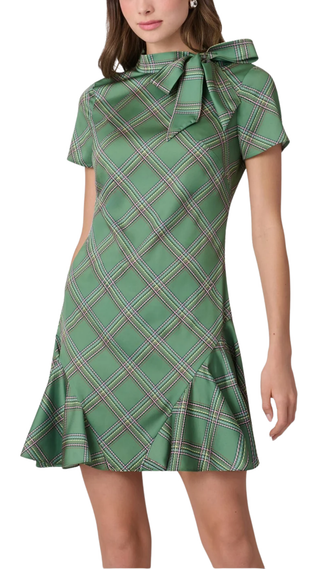 Bosher Dress, Olive Multi