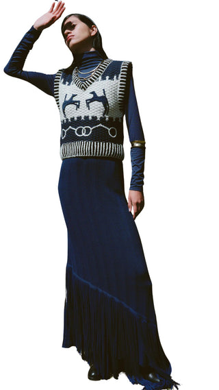 Fox Vest - Navy
