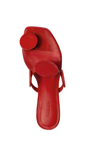 Jupiter Moon Low Heel Sandal - Red