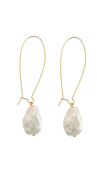 Natural Pearl Minimalist Threader Earrings
