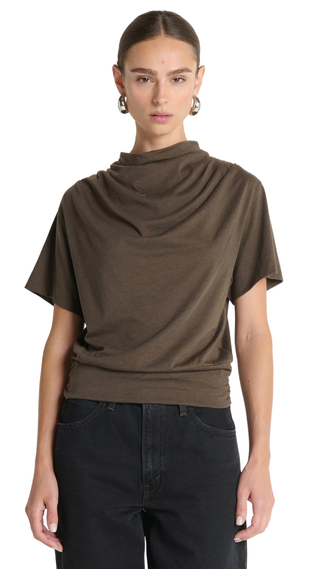 Daryl Cowlneck Tee - Espresso