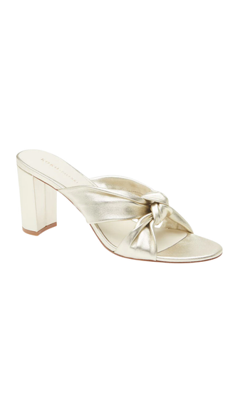 Paxton Knotted Heel Slide - Gold
