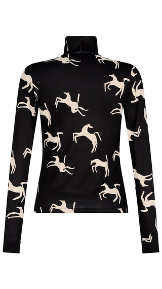 Sur Top - Black Cream