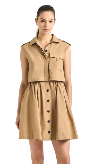 Sequoia Button Down Dress - Camel