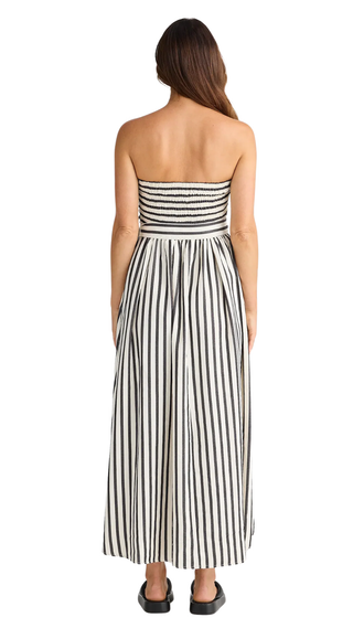 Avalon Dress - Black Stripe