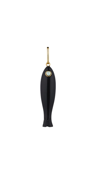 Fortuna Onyx Fish Charm