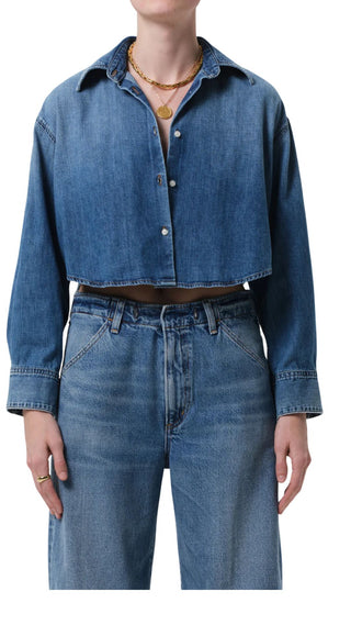 Ana Cropped Shirt - Summerset