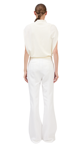 Juli Draped Cape Top, Ivory