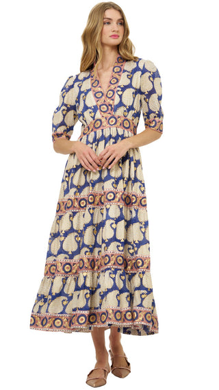 V-Neck Cuffed Maxi - Agra