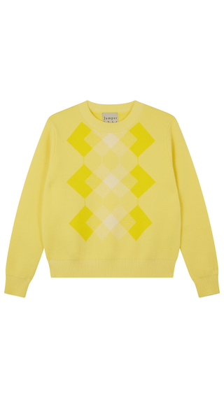 Faded Argyle Crew, Fresh Orange Sunlight Angel