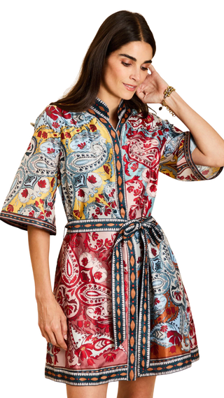 Aracati Mini Dress, Venetian Patchwork