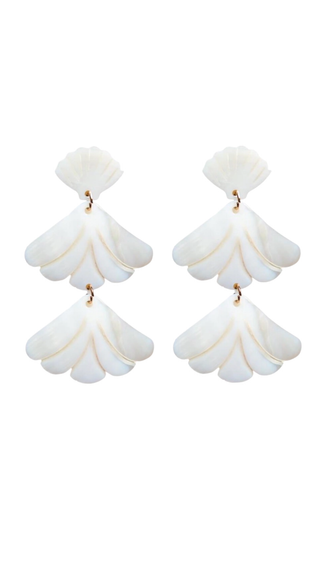 Mermaid Shell Statement Drop Earrings