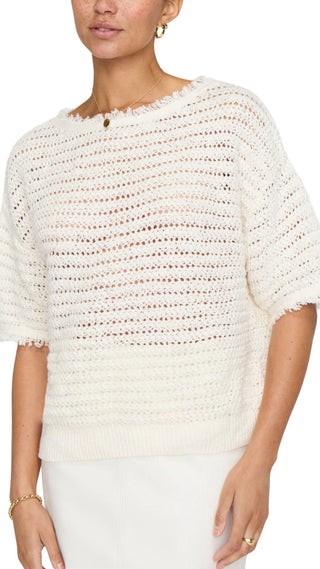 Simi Fringe Pullover - Natural