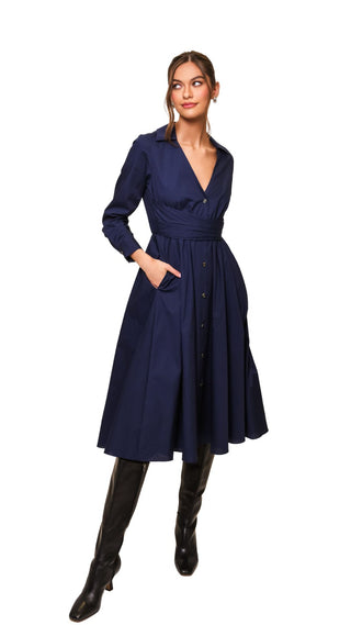 Cora Dress - Navy