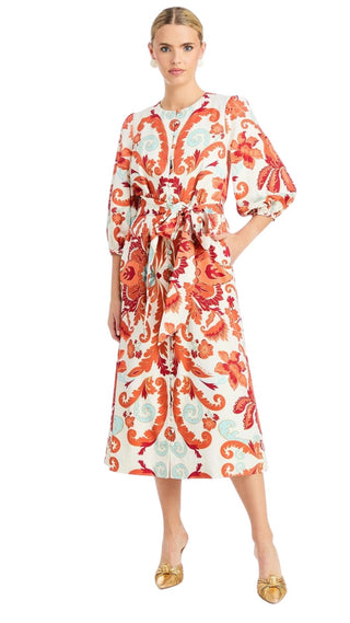 Suzanna Midi Dress- Rossa XS