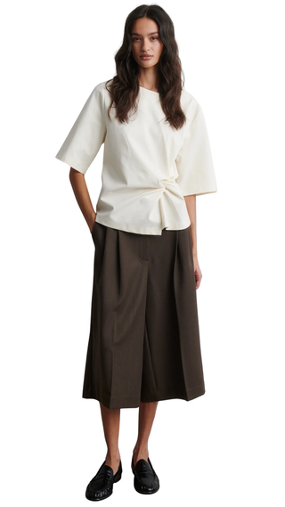 Arkai Drape Tee, Eggnog